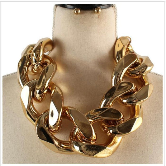 MIAMI LINK NECKLACE GOLD - House of Shyz